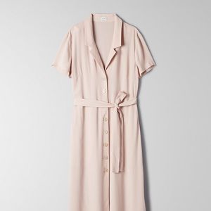 Aritzia Wilfred midi dress - pink